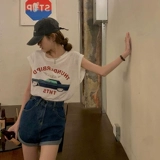 Жилет, летняя футболка без рукавов, коллекция 2022