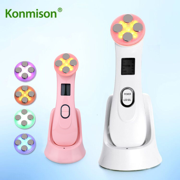 跨境无针美容仪彩光LED美容仪EMS电穿孔护肤护理美容仪器导入嫩肤