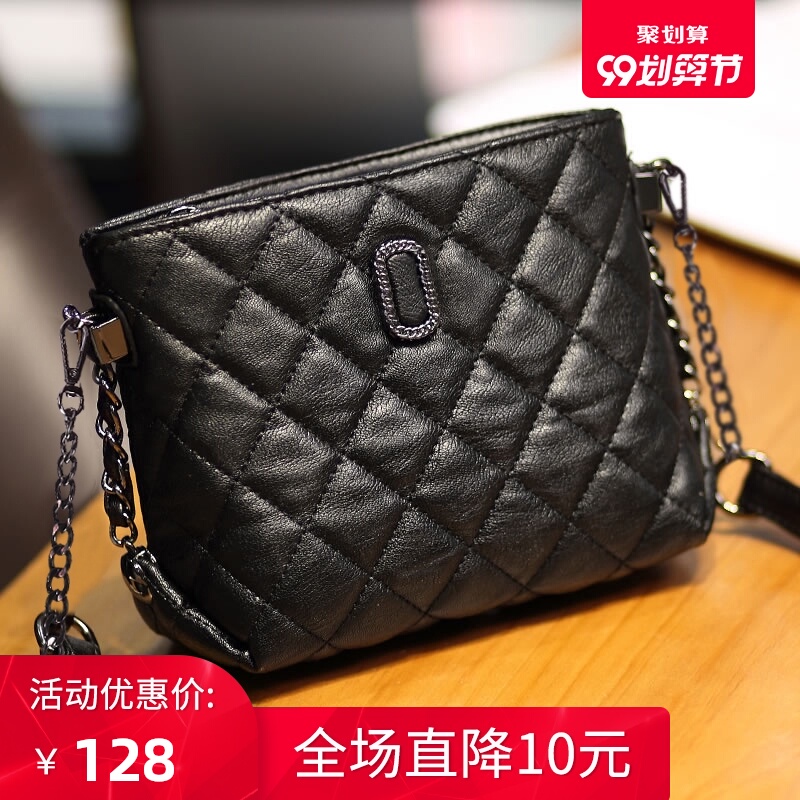 2020新款网红水桶包高级感包包洋气链条单肩斜挎包时尚百搭女包潮