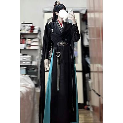 万用黑绿色劲装cosplay可私设漫展古风仙气二次元套装cos慕子期