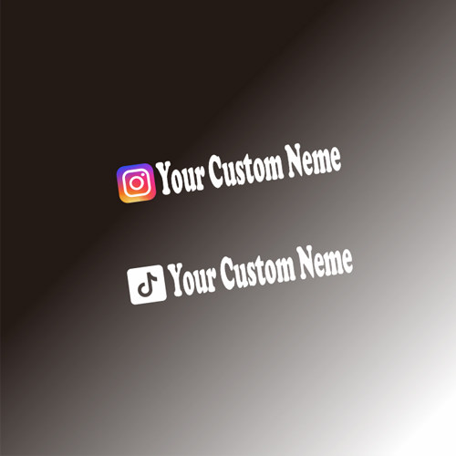 汉魂贴纸适用名字抖音名字英文汉字邮箱定制贴纸防水强粘5844