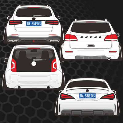 汉魂贴纸适用于GLC45车贴up15款H616款GLA定制车贴定做车贴5102