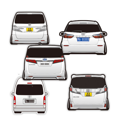 汉魂贴纸适用vellfire丰田小霸王