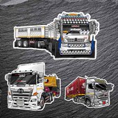 定制贴纸适用于日野货车贴纸HINO卡车卡通创意反光汽车贴纸 5602