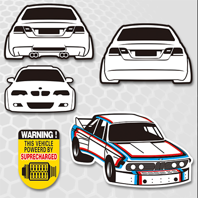 汉魂贴纸适用宝马汽车反光车