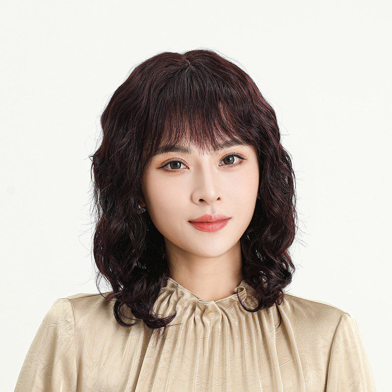假发SIUNY女2023圆脸长卷发