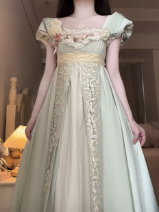 芷汀「铃兰」绿色森系帝政风lolita裙洛丽塔公主连衣裙日常可穿