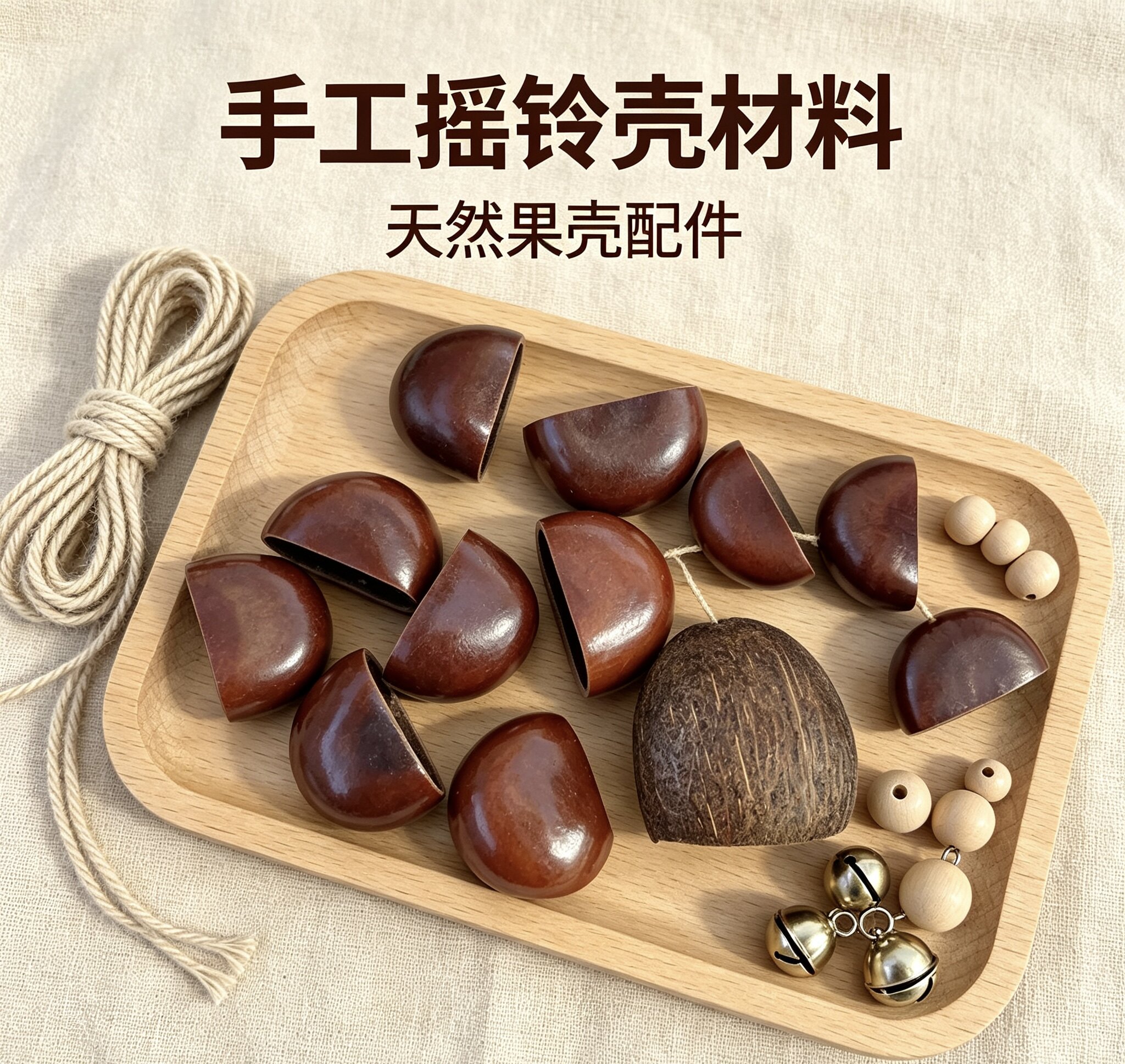 鸭健藤批发豆荚娃娃DIY果壳风铃材料手工摇铃制作散装植物果实