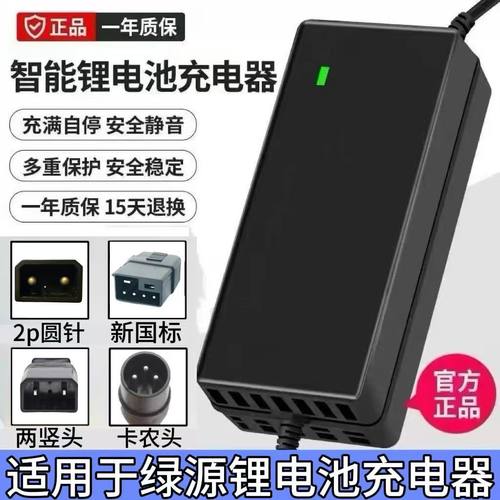 绿源锂电池电动车充电器