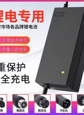 锂电池电动车充电器48V3A36V60V2A72V电车锂离子哈雷平衡车爱玛