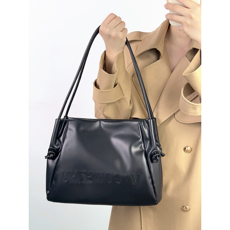 大容量学生上课通勤大包女2026新款单肩腋下包高级感软皮托特包,箱包皮具/热销女包/男包,托特包,淘宝优惠券,粉丝福利购,淘宝优惠卷