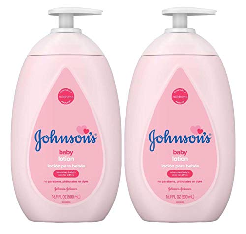 Johnsons Baby Lotion 16.9 Ounce Pump(500ml)(2 Pack)