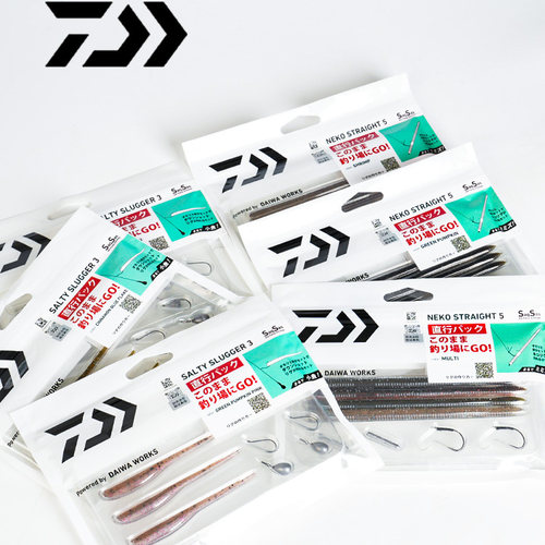 软饵配件套装 DAIWA/达亿瓦面条虫 软鱼 倒钓neko钓组