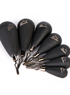 黑色倒钓钨钢 水滴型 长条形 Dropshot 美国ARK高比重不掉色 配件