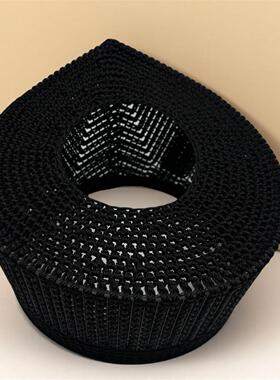 纯手工编织混元巾道士帽法帽网眼