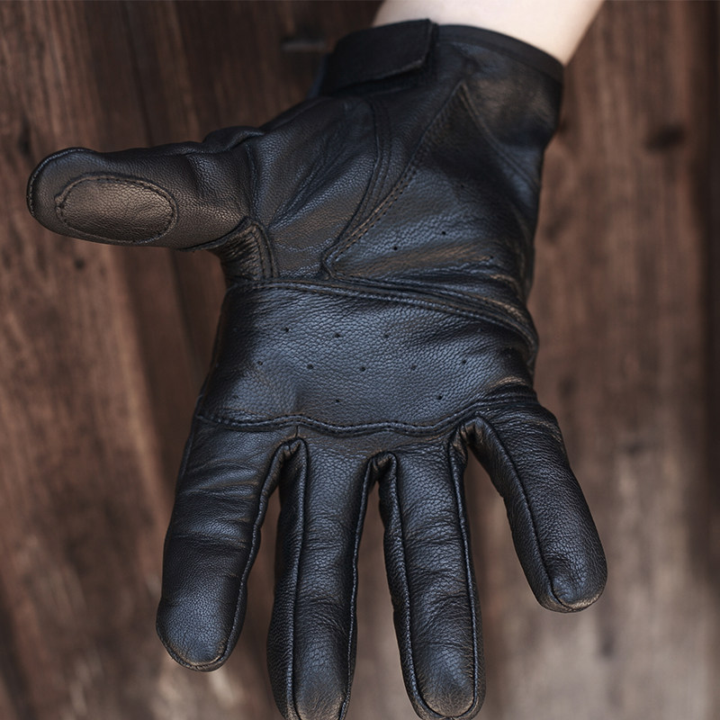 Autumn and winter motorcycle Riding gloves Fall Four seasons locomotive genuine leather racing knight Thin section Retro cross-countryin the Accessories/Leather belt/Hat/Muffler , Gloves  category - from Buy2taobao.com to provide professional Taobao agent buy service