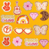 刺绣卡通毛绒手缝熨烫补丁贴羽绒服衣服布贴图案破洞修补贴花贴布