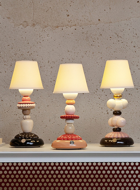 LLADRO雅致西班牙高级感客厅充电台灯卧室灯具高级装饰灯送礼奢华