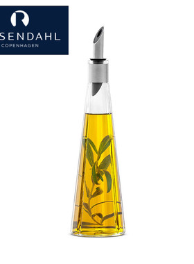 欧森丹尔Rosendahl丹麦进口无铅玻璃防漏油瓶酱油瓶醋瓶油壶油瓶