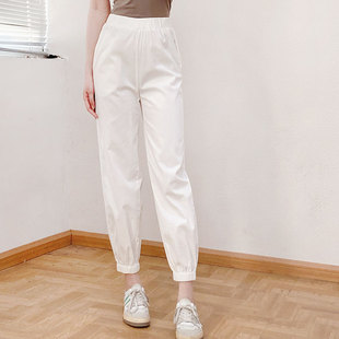 束脚垂感哈伦裤 薄款 2021 女2023春秋新款 酷伽直筒显瘦运动休闲裤