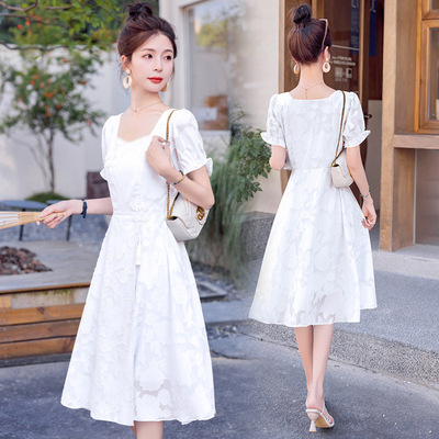 气质收腰连衣裙7628LYQ