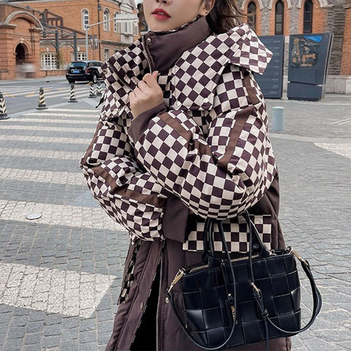 秋冬长款加厚连帽棉衣1836MF