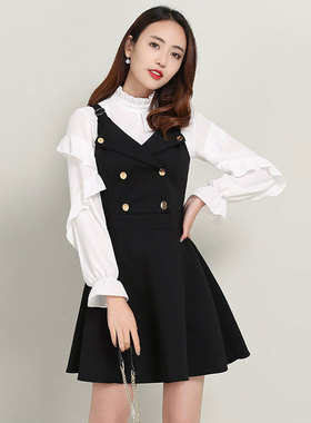 酷伽法式复古吊带连衣裙春夏2023新款文艺气质赫本风裙子88120