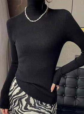 纯色弹力 高领打底衫1026SY