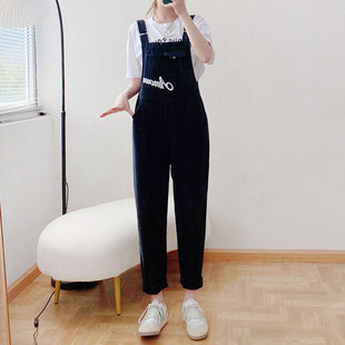 女韩版 牛仔背带裤 宽松阔腿吊带连体衣潮E8018 休闲时尚 酷伽春夏季
