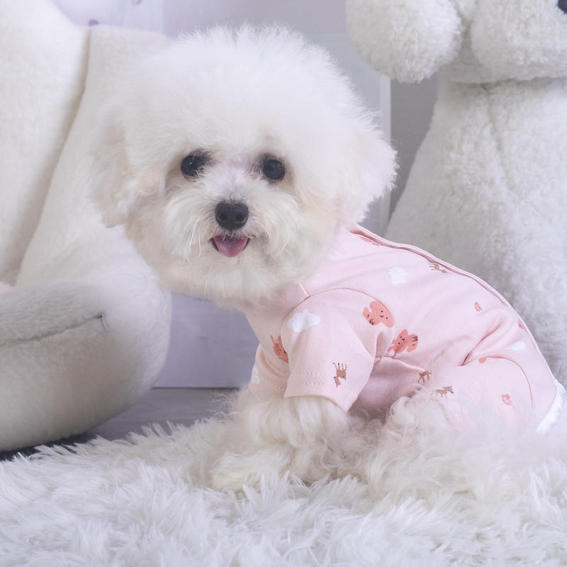 狗狗衣服四脚护肚衣泰迪比熊博美小型犬全包睡衣宠物绝育服春秋季