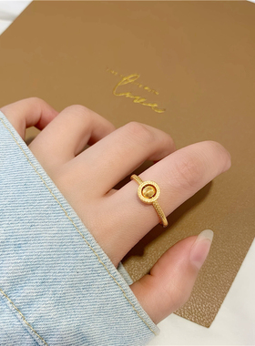 小红书金店同款转运珠指环