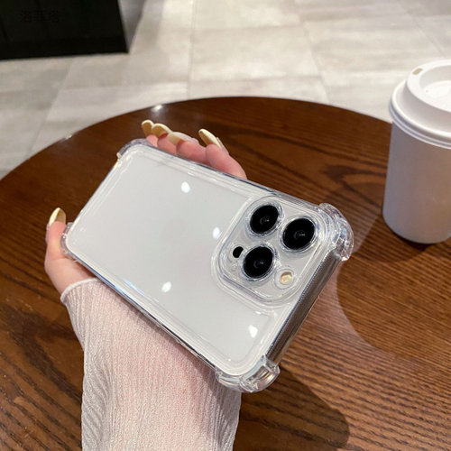 适用iphone17透明手机15PROMAX四