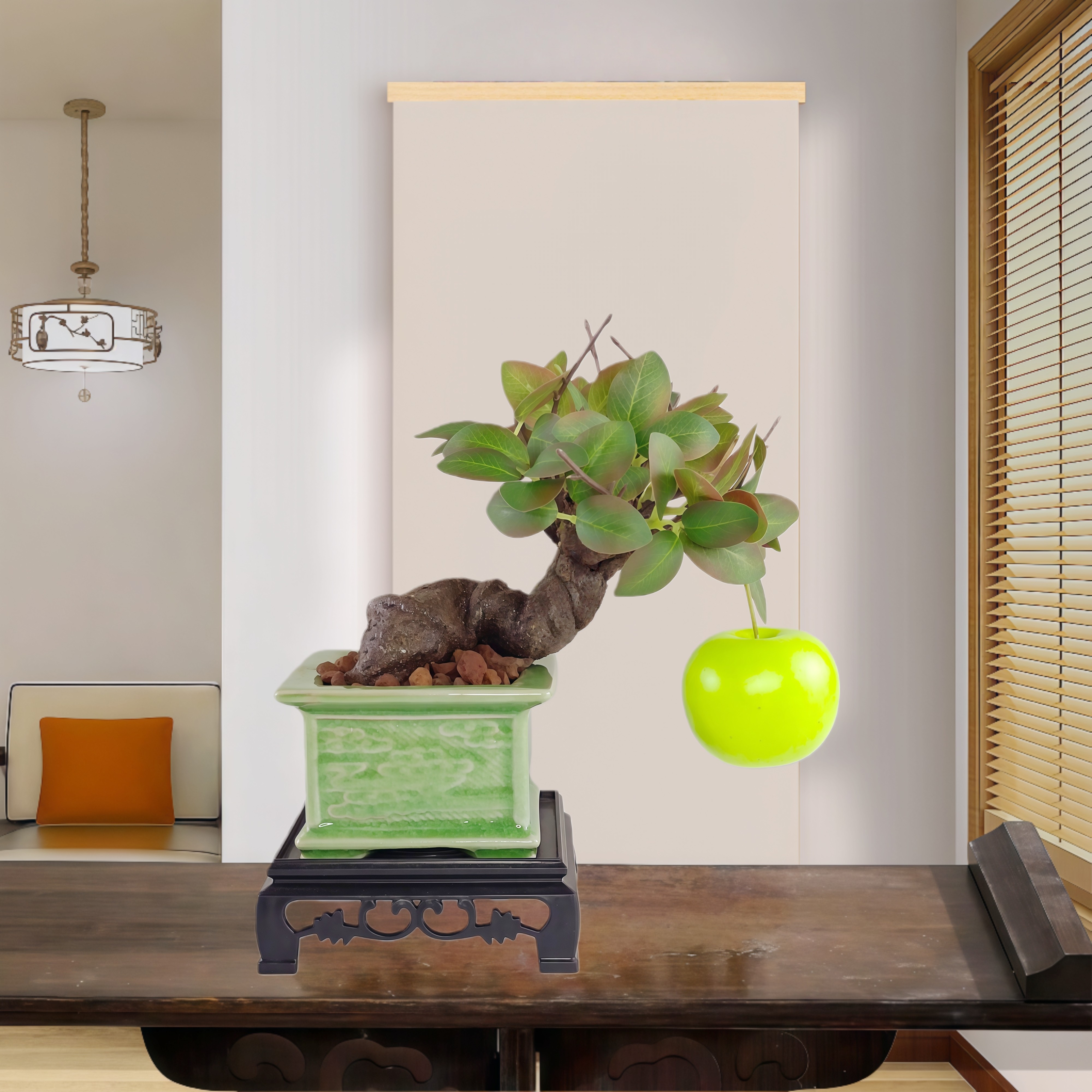 仿真盆景精品老桩苹果树造型盆景摆件室内客厅桌面装饰品造景摆设,鲜花速递/花卉仿真/绿植园艺,仿真绿植,淘宝优惠券,粉丝福利购,淘宝优惠卷