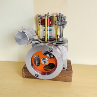 酒精发动机四冲程迷你内燃机科学物理实验模型创意机械玩具可启动