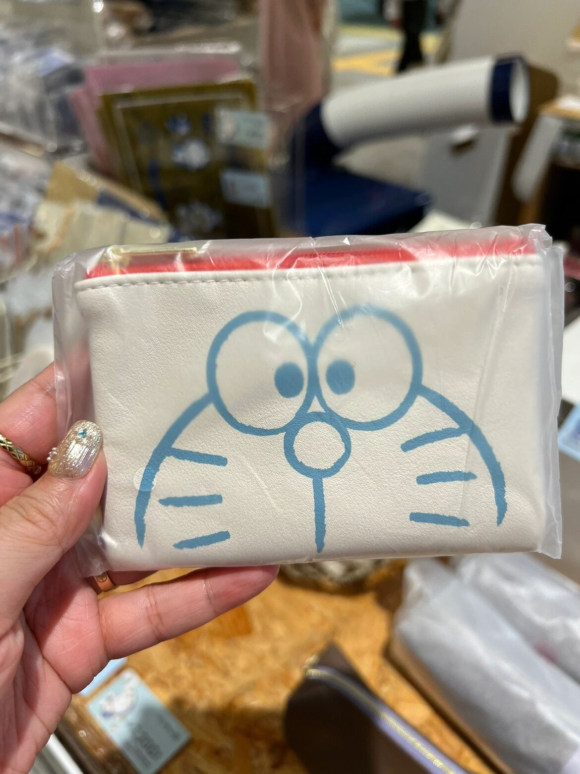 机器猫哆啦a梦限定收纳小包零钱包钥匙扣钥匙挂件童年回忆蓝胖子