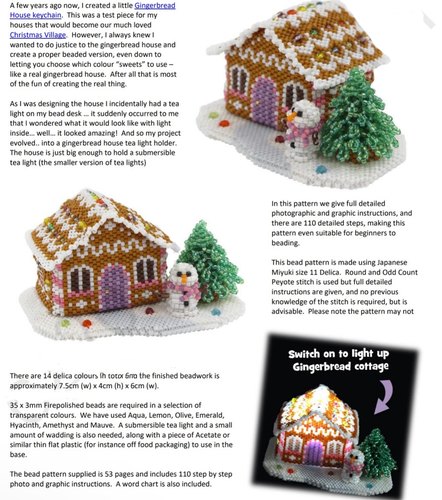 diy串珠材料包日本miyuki古董珠圣诞雪屋糖果屋圣诞树雪人 天使