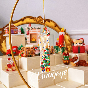 diy串珠材料包手工日本miyuki古董珠手工挂画手机链圣诞树 花环