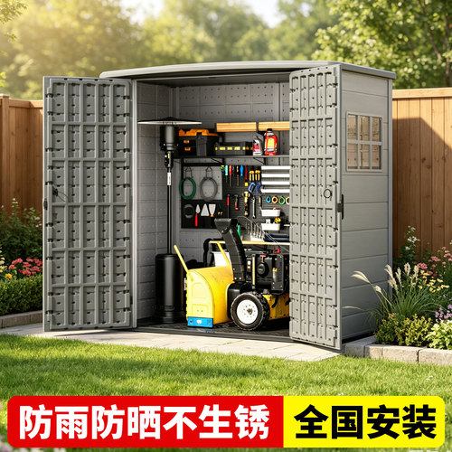 户外收纳储物房室外花园工具房