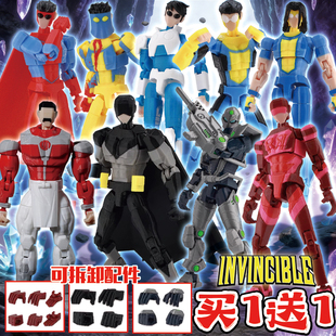 无敌少侠周边全能马克3D打印手办蒙面马克模型玩具科技夹克摆件男