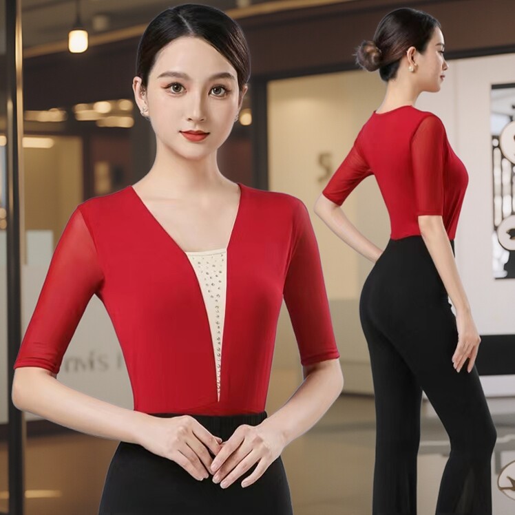 形体服套装导师舞蹈服全套