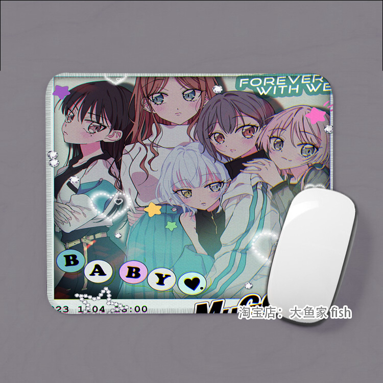 BanG Dream! It's MyGO 办公桌桌垫 鼠标垫 锁边鼠标垫 硅胶防滑