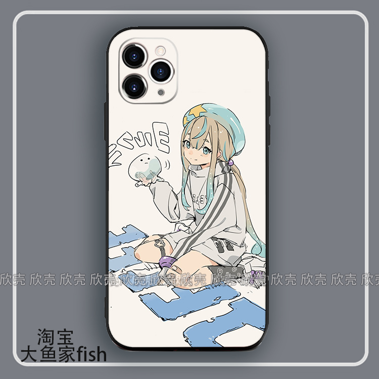 夜晚的水母不会游泳jelee手机壳适用iphone15promax硅胶8plus苹果14小米12一加ACE2华为pura70三星s8plus荣耀