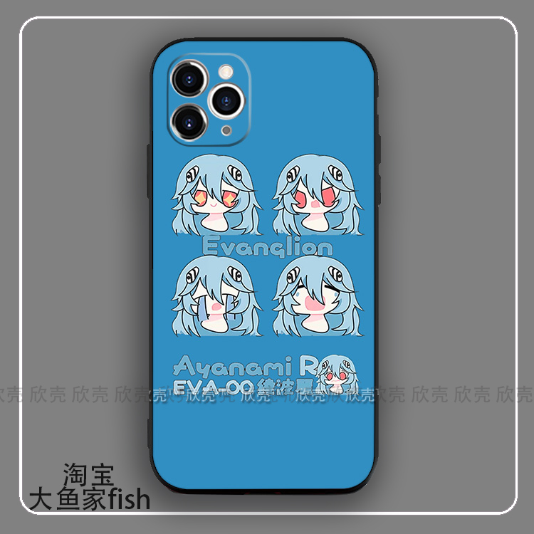 EVA绫波丽动漫周边手机壳适用iphone14promax零号机12硅胶8plus苹果13红米note9小米10一加ACE2华为P50软iqoo