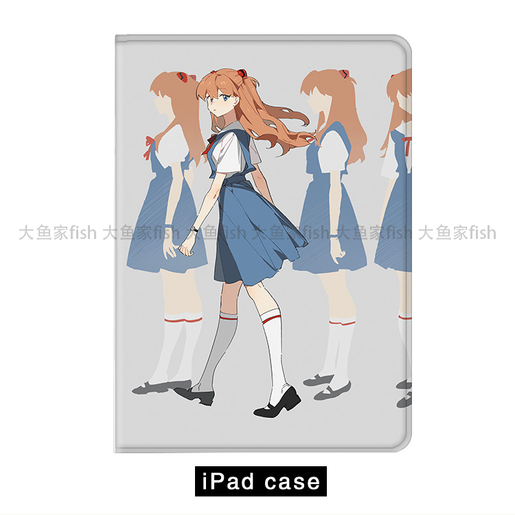 EVA明日香适用ipad10.2福音战士pro11保护套air3/4笔槽mini5华为6