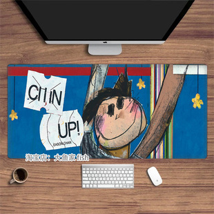 锁边鼠标垫 大号办公桌桌垫 防滑 鼠标垫 陈奕迅音乐专辑封面周边