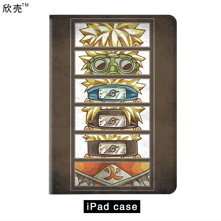动漫火影鸣人演变适用ipadair3保护套pro4平板1/2皮套mini5华为M6