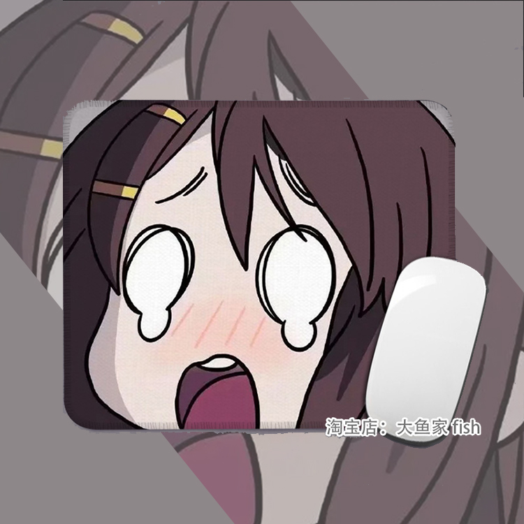 日系动漫轻音少女平泽唯 鼠标垫 办公桌桌垫 锁边鼠标垫 硅胶防滑