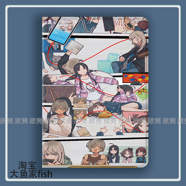 Girls Band Cry哭泣少女乐队适用iPad10.2苹果Pro11寸Air6/5华为matepad10.4平板mini3/4保护套iqoopad2小米6