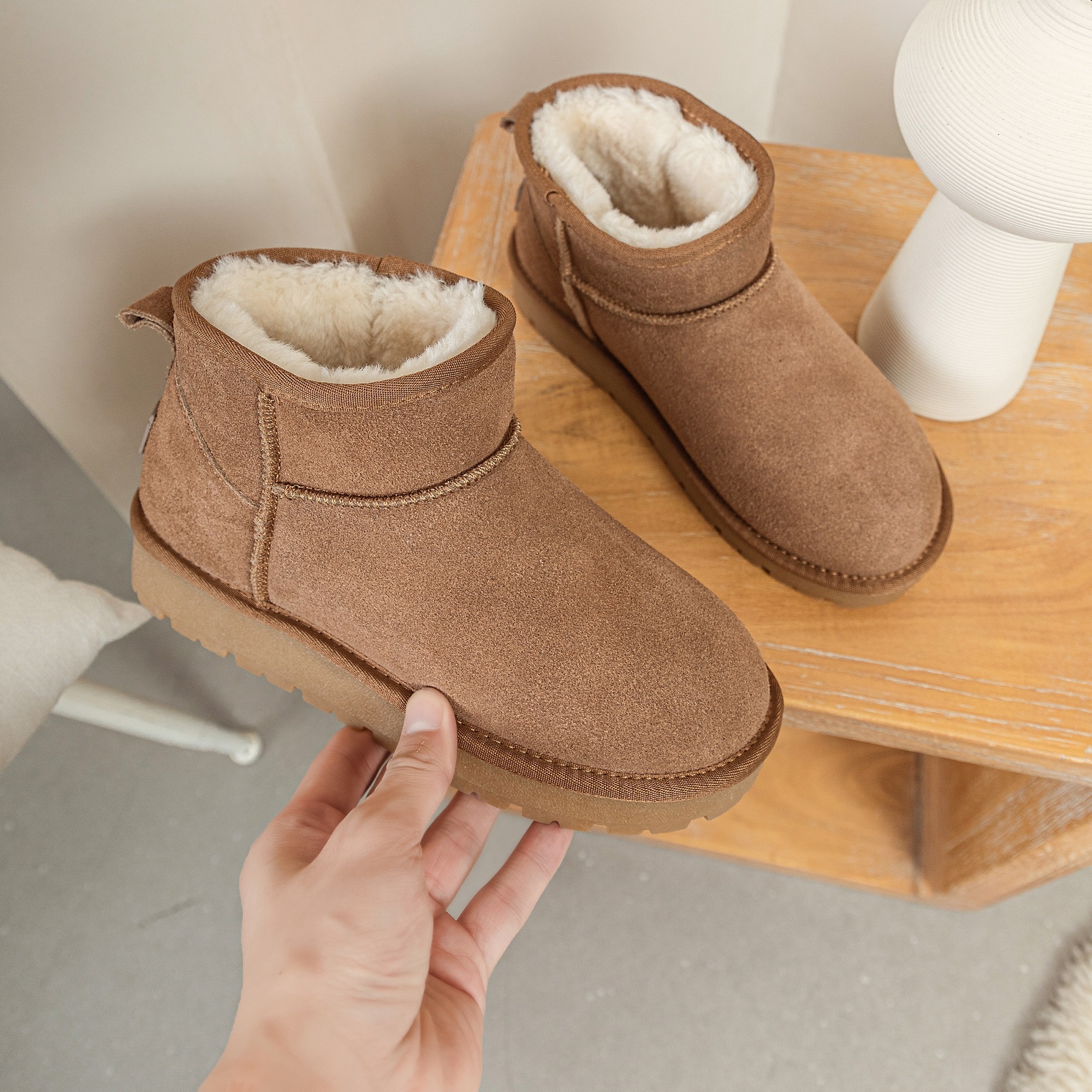 2025年新款冬季厚底3cm雪地靴