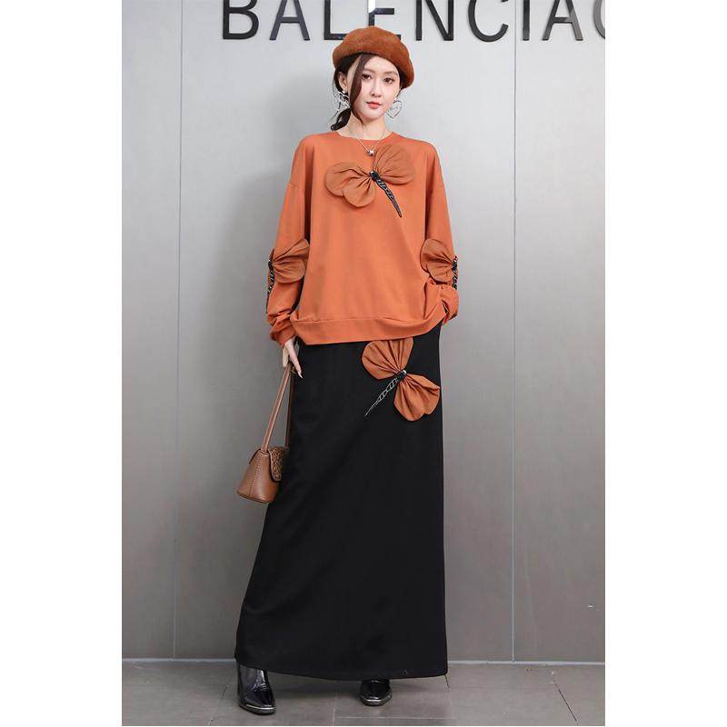 小众设计感时尚洋气套装女新款立体蜻蜓卫衣高腰半身裙两件套宽松,女装/女士精品,时尚套装,淘宝优惠券,粉丝福利购,淘宝优惠卷